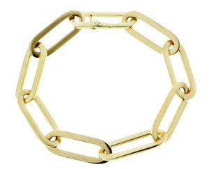 Yellow gold closed-forever bracelet