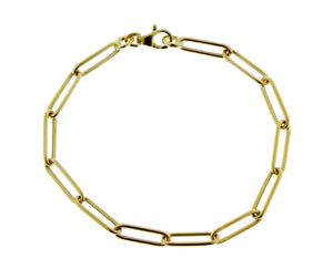Yellow gold closed-forever bracelet