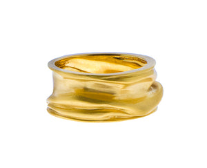 Wrinkled gold ring