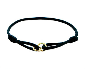 Double open circle rope bracelet