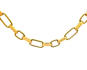 Yellow gold chain necklace