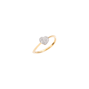 Ring with a diamond heart