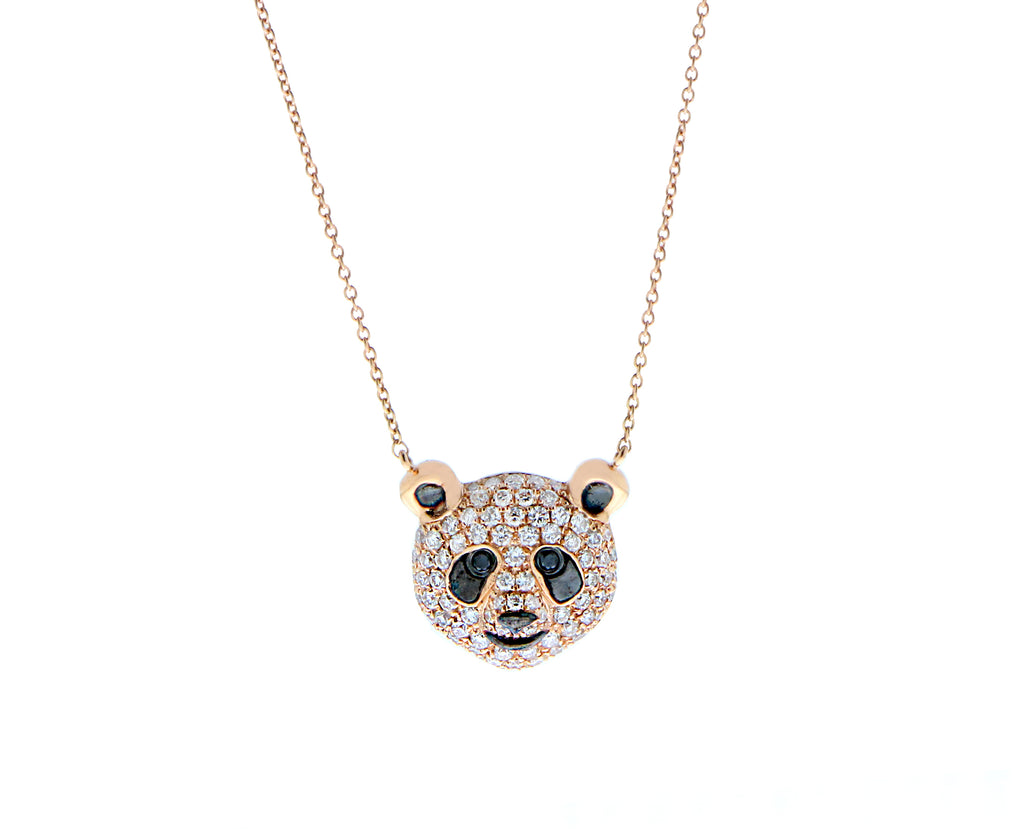 Panda Pavé Diamond Pendant Necklace