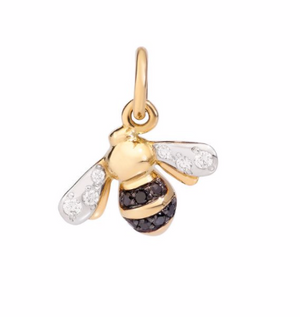 Bee pendant with diamonds