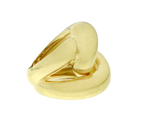 Yellow gold knot ring