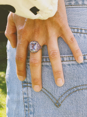 Unique gemstone rings