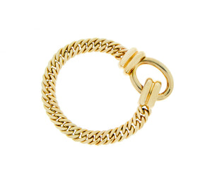 Yellow gold chain bracelet