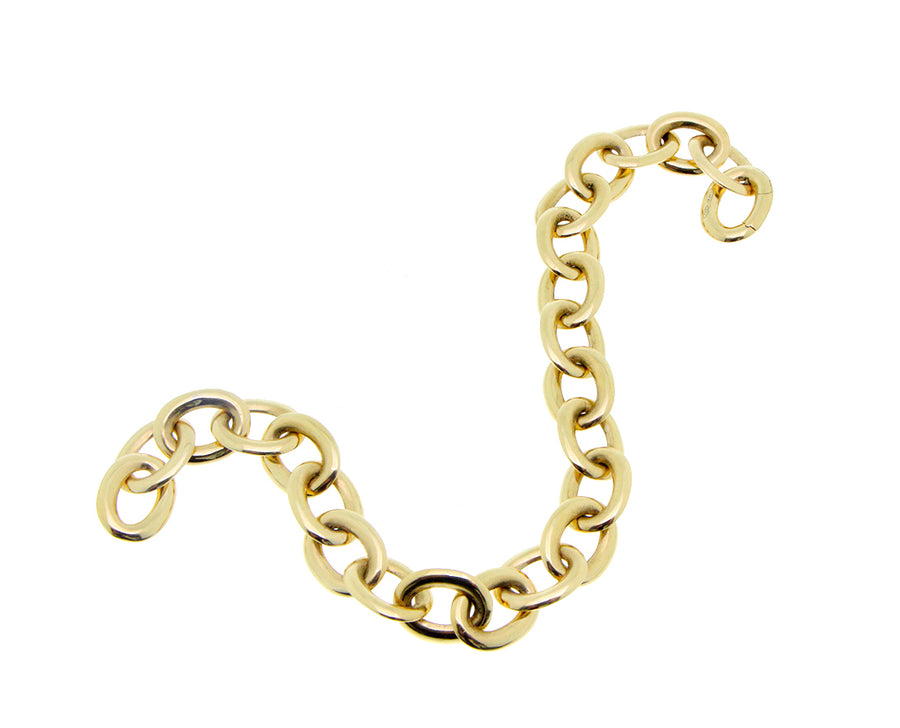 Yellow gold bracelet with round chains