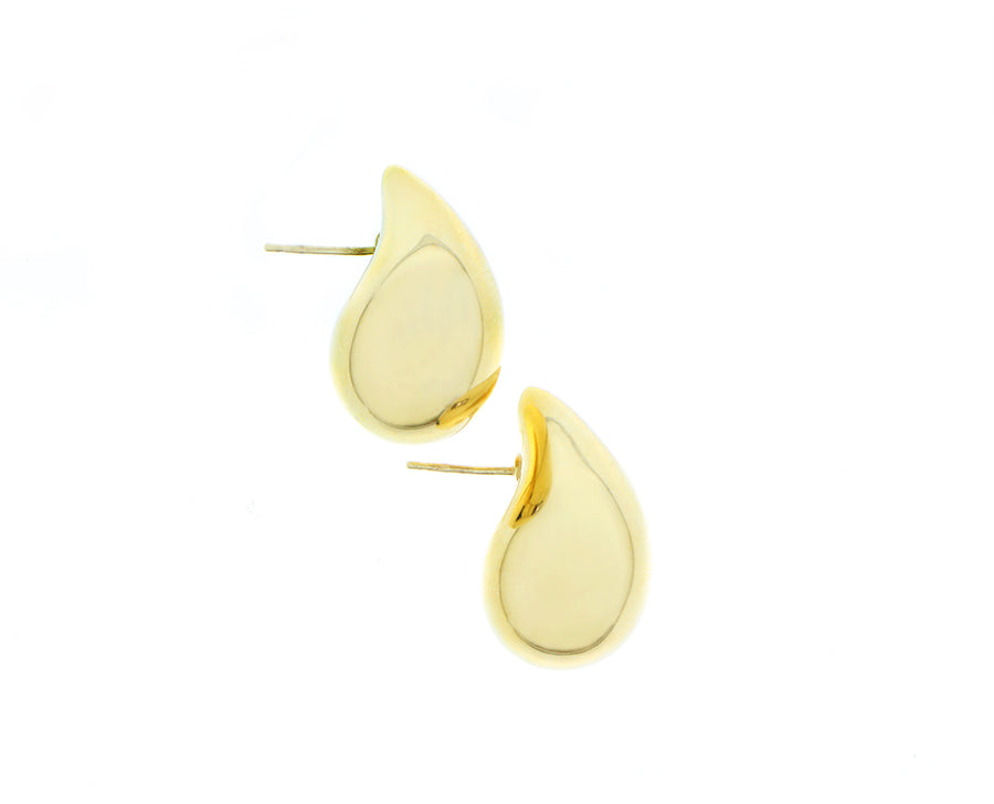 Yellow gold ear drops