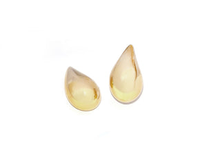 Yellow gold ear drops