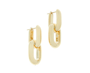 Yellow gold earrings