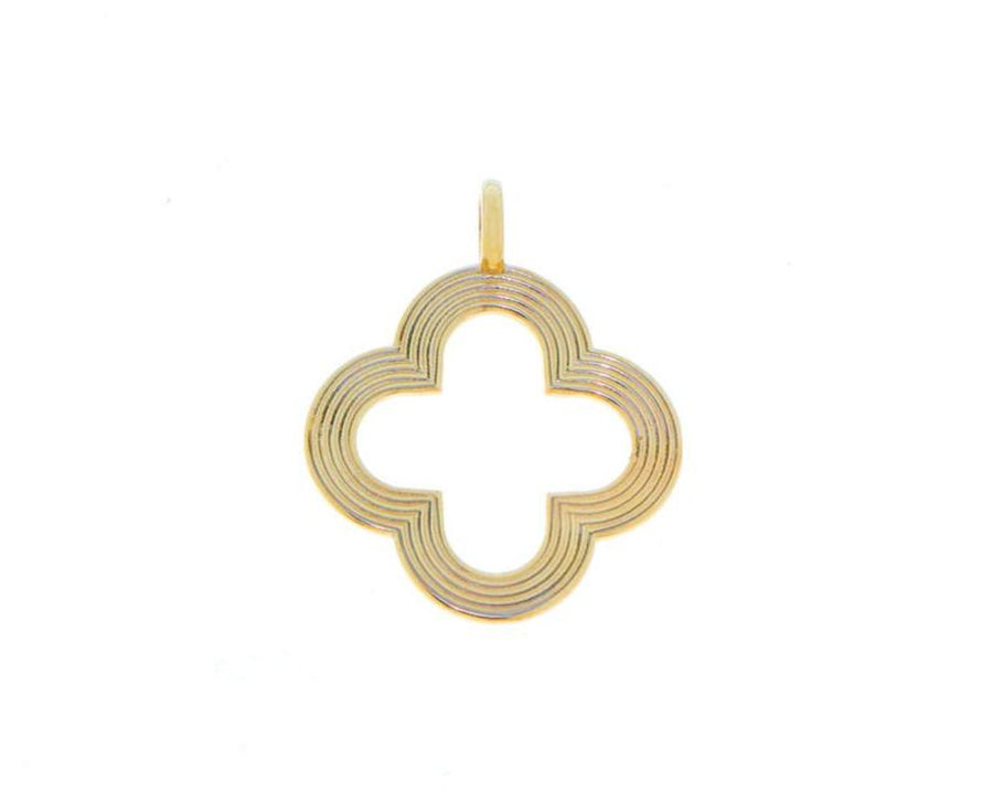 Retro style yellow 9K letter pendants