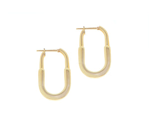 Yellow gold earrings