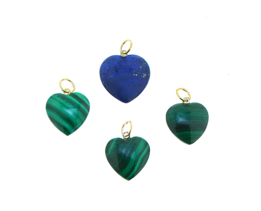 Variety of heart pendants