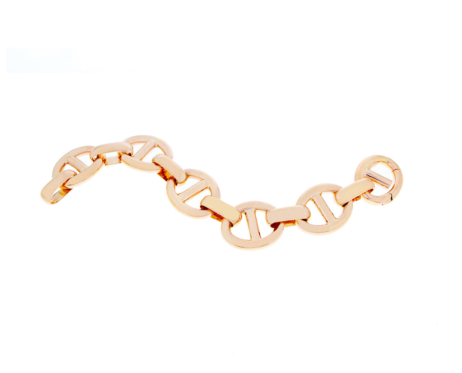 Rose gold marine chain bracelet