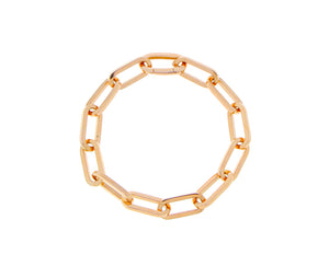Rose or yellow gold closed-forever bracelet