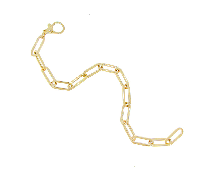 Yellow gold closed-forever bracelet