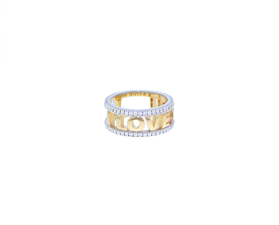 Yellow gold and diamond customizable rings
