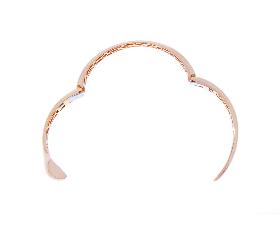 Rose gold snake bangle bracelet