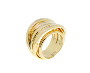 Yellow gold multi ring