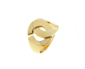 Yellow gold ring "menottes"