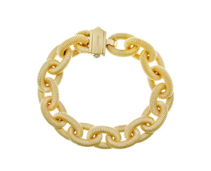 Yellow gold chain bracelet