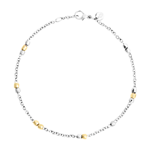 DoDo silver/yellow gold granelli bracelet