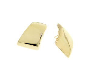 Yellow gold earrings