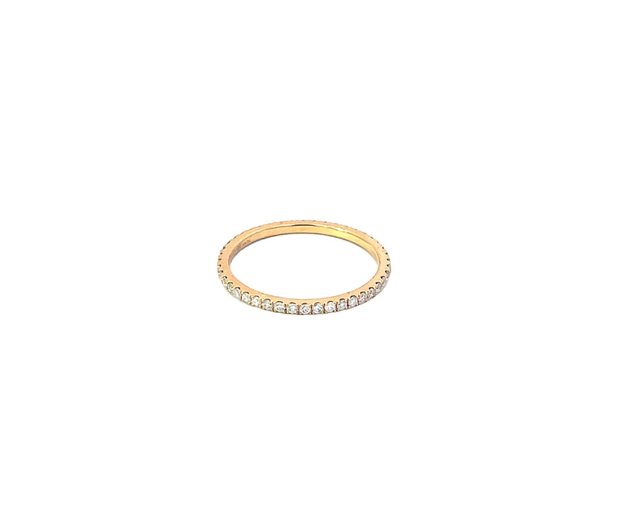 Gold & diamond eternity bands