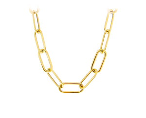 Geelgouden ronde forever gesloten ketting