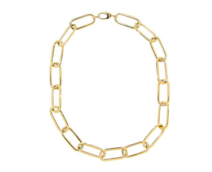 Geelgouden ronde forever gesloten ketting