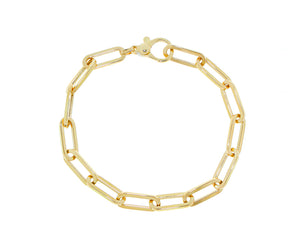 Yellow gold closed-forever bracelet