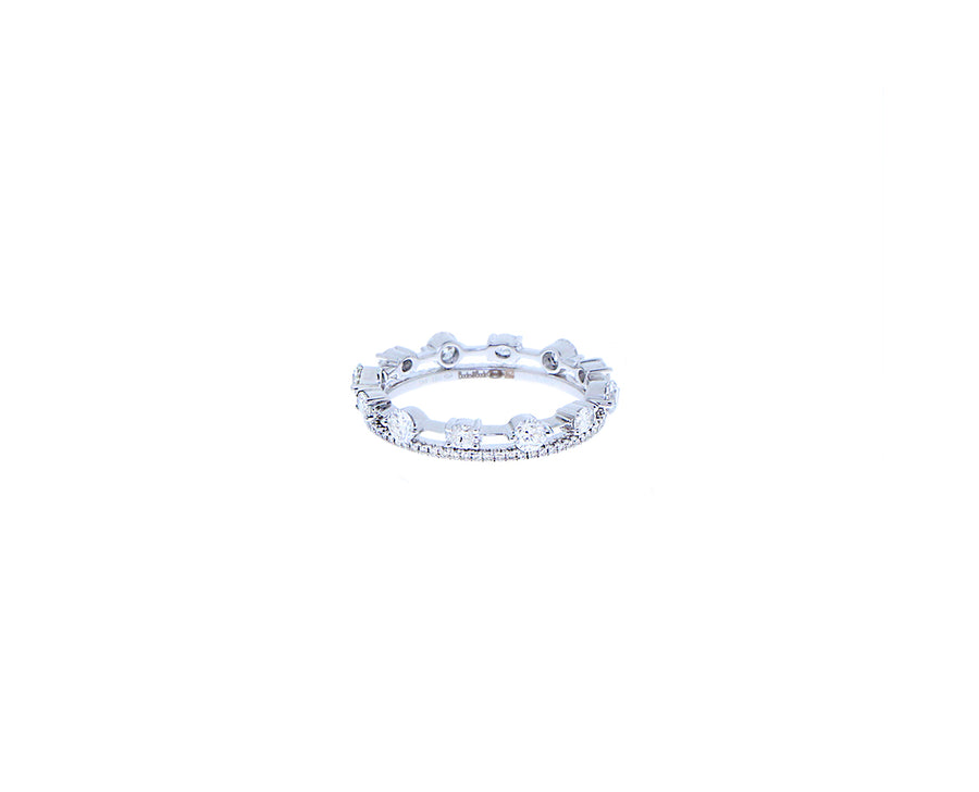 Gold and diamond double ring
