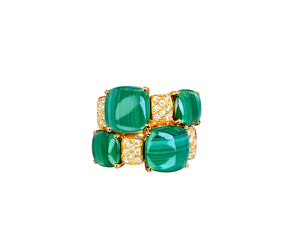 Malachite ring
