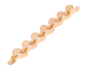 Heart link bracelet
