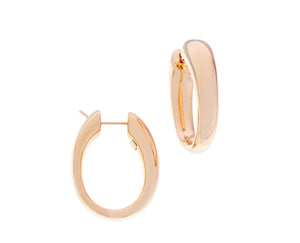 Rose gold hoops