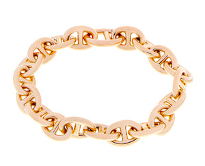 Rose gold marina link bracelet