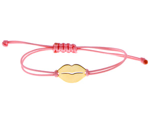 Rope bracelet with lips
