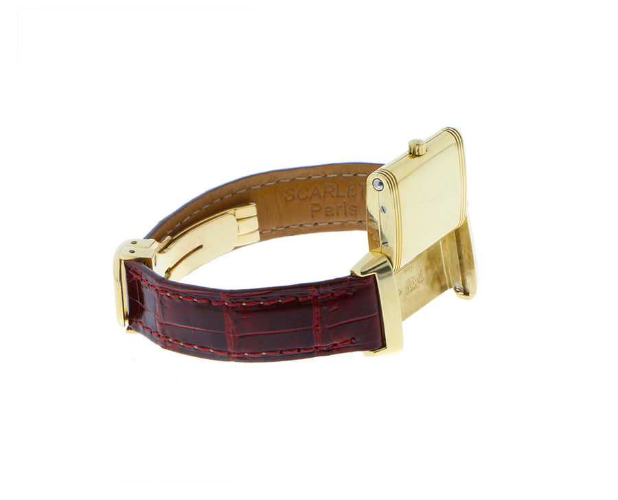 Geelgouden Jaeger Le Coultre horloge "Reverso"
