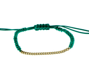 Yellow gold rope bracelet