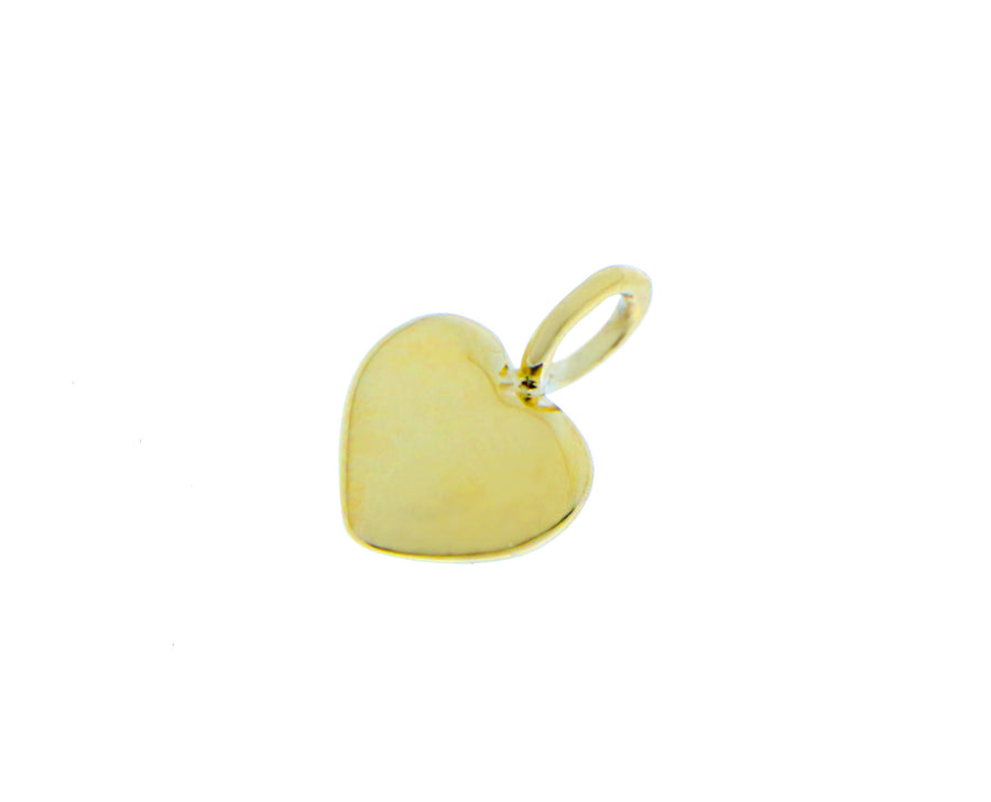 Yellow gold heart pendants