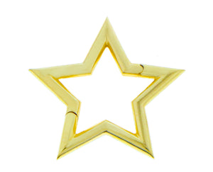 Yellow gold star pendant/lock
