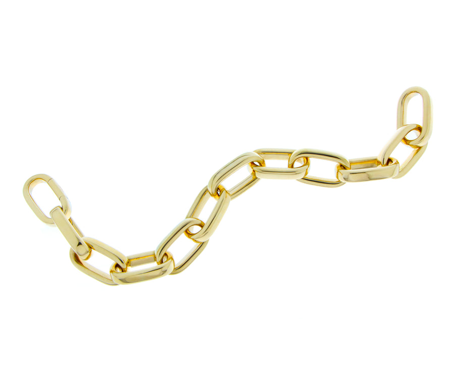 Yellow gold chain bracelet