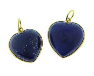 Lapis lazuli heart pendant