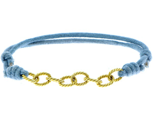 Yellow gold chain bracelet