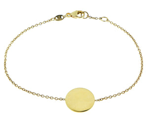 Bracelet with a yellow gold coin