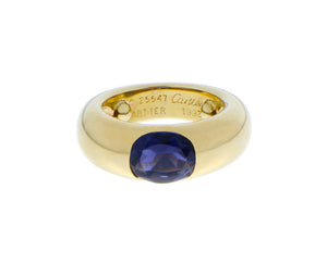 Yellow ring with iolite. Cartier Paris