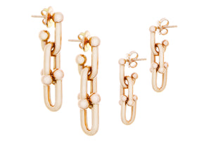 Rose gold earrings