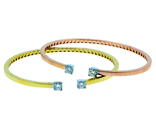 Diamond cuff bracelet