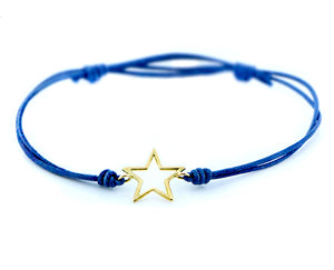 Open star rope bracelet